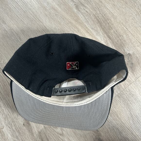 Vintage New Era Hickory Crawdads Hat Snapback MLB Baseball MiLB Blue Wool USA - Picture 6 of 9